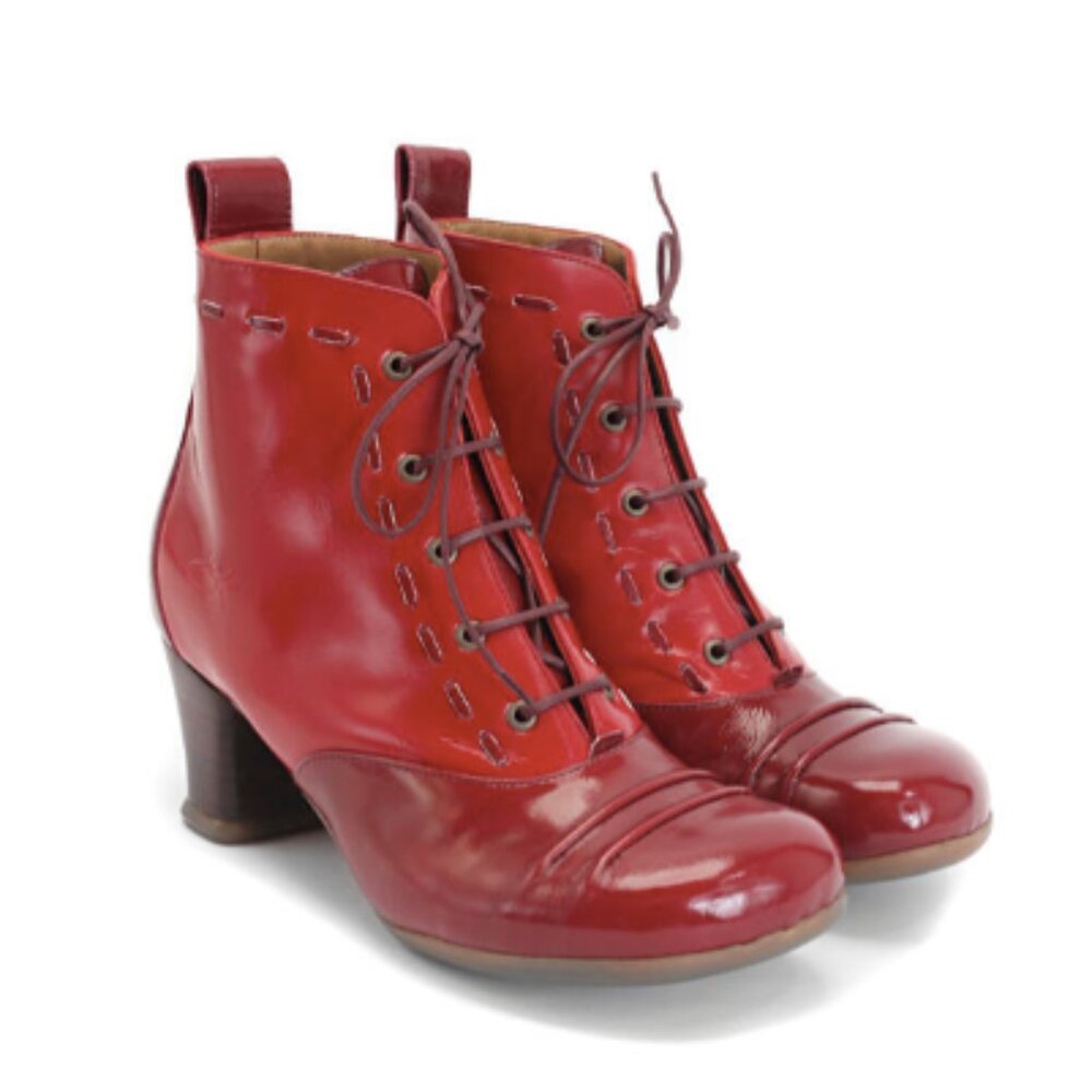 *BRAND NEW!* Fluevog 2008 Operetta BARTOLI Booties, Wine, Size 9! Super cute!!! - Picture 15 of 15